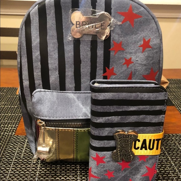 NWT HT Exclusive Harley Quinn BOP cosplay mini backpack and wallet set - Picture 2 of 7